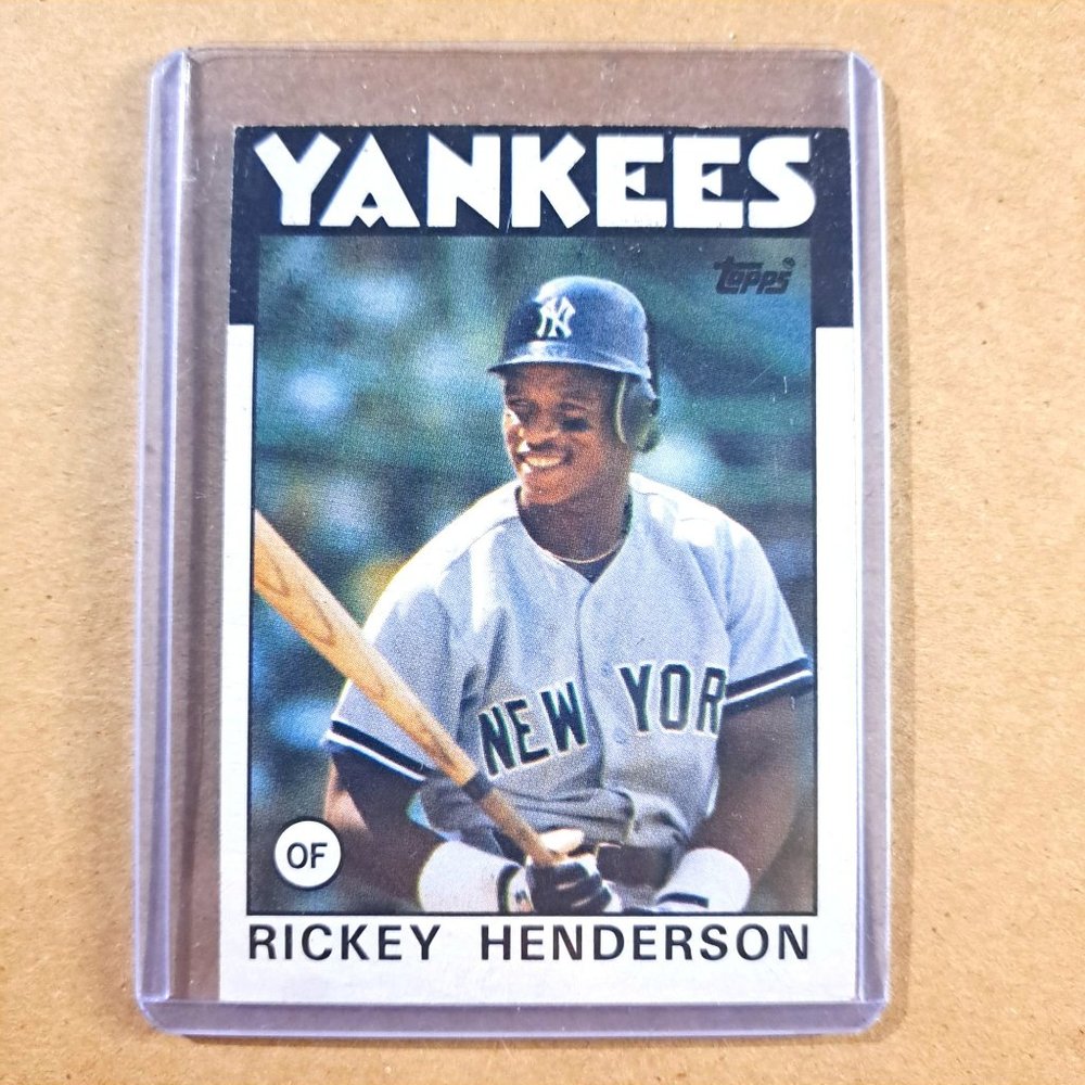 1986 Topps #500 Rickey Henderson baseball card